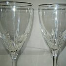 2-pc set Lenox  FIRELIGHT  PLATINUM SIGNATURE Wine Glass 8 3/4"