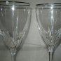 2-pc set Lenox  FIRELIGHT  PLATINUM SIGNATURE Wine Glass 8 3/4"