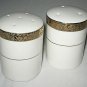 Gold Scroll by Florida Market Place China Salt and Pepper Shakers