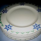 6 PFALTZGRAFF NORDIC CHRISTMAS SNOWFLAKE DINNER PLATES LOT EUC