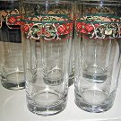 Gibson Designs WINDSOR Glasses 5-pc Set Tumbler Highball Glass EXCELLENT LOOK