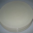 4 Denby Drama Cream Dinner Plates Coupe no trim Never Used Excellent Conditions