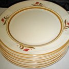 6 Scandia Stoneware Dinner Plates #1054 Japan Scandia Brown 10 1/2