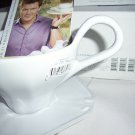 mikasa tyler florence chef`s white rustic white cup and saucer 8-pc set RARE NEW