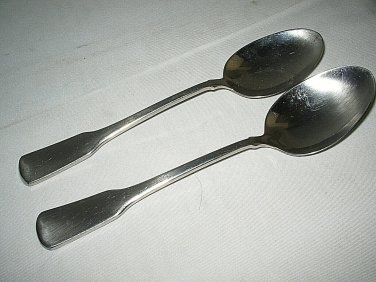 Oneida CUBE Stainless AMERICAN COLONIAL SPOON 6 1/2" L  2-pcs