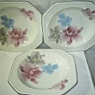 Set of 3 Mikasa Continental Beau Monde F3007 Rim Soup Bowls 8 1/2" Japan Ecellnt