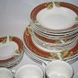 Gibson Everyday MAPLE HOLIDAY 20-pc Dinnerware Set Acorns Serves 4 RARE LOOK