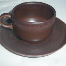 Arzberg Kristina Siena Brown Germany  Cup & Saucer set Excellent