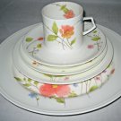 MIKASA JUST FLOWERS Dinner Salad Bread Butter Pie Cup Saucer Excellent
