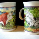 DUNOON CAPPUCCINO MUG TALL Mugs Bull and Gate or The Crowing Cock Pick Your Mug
