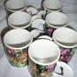 2 Vitromaster rain forest mugs coffee cup tigers parrot Jungle1993