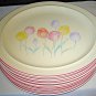 7 Sango Springtime 252180 Dinner Plates 10 1/2"