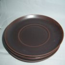 4 Arzberg Kristina Siena Brown Germany  Saucer Underplate/s 5 5/8" D Excellent