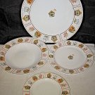 Gibson Everyday Aviara Birdhouses Dinner Plate Salad Soup Bowl Bread and Butter
