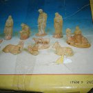Vintage Porcelain Nativity Set 11 Pcs Rose Pink Korea Never Used Excellent Vintage Porcelain Nativity Set 11 Pcs Rose Pink Korea Never Used Excellent
