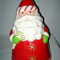 Ceramic Santa Cookie Jar Be Merry Holiday 09  12 1/2" Tall