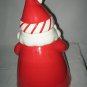 Ceramic Santa Cookie Jar Be Merry Holiday 09  12 1/2" Tall