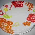 TarHong Melamine Dinner Plates 6 Piece Set Floral Design 10.5" Excellent TarHong Melamine Dinner Plates 6 Piece Set Floral Design 10.5" Excellent
