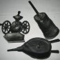 Vintage Sexton  Kitchen Wall Plaques 3-pc Black Metal Hanging Plaques