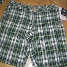 usf women shorts green plaid short pants university of south florida apparel