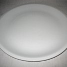 2 Breeze White By Red Sea Fine Porcelain Dinner plate Ribbed Rim 10 1/2 RARE