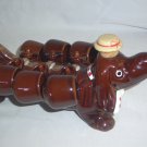 Vintage Ceramic Brown Drip Glaze Beagle Hound Dog Decanter W/6 Cups Deco Only Vintage Ceramic Brown Drip Glaze Beagle Hound Dog Decanter W/6 Cups Deco Only
