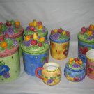 Sango Sangria Storage Canisters Sugar Bowl Creamer Pick your item