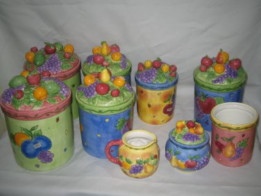 Sango Sangria Storage Canisters Sugar Bowl Creamer Pick your item