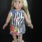 Zebra print sundress for American Girl