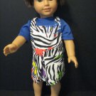 Zebra print jumper for American girl