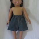 Denim shorts for American girl dolls