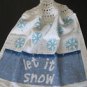 Let It Snow kitchen towel