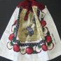 Red rooster and apples kitchen towel