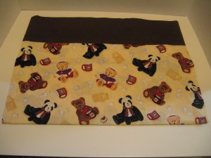 Teddy bear print pillowcase for kids