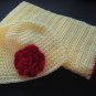Flowered hat and scarf