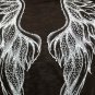 L@@K SEXY BLACK SPARKLE ANGEL WING SHRUG JACKET S