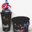 MAVEL THE AVENGERS GLASS TOPPER FIGURE BUCKET MOVIE CAPTAIN AMERICA COLLECTIBLE