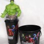 MAVEL THE AVENGERS 2012 FILM GLASS TOPPER FIGURE BUCKET SET HULK COLLECTIBLE