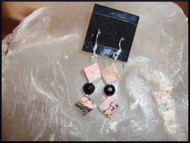 Rhodonite Earring