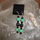 Hematite Earring, crystal