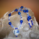 Fossil Stone, Moonstone & Sodalite Necklace