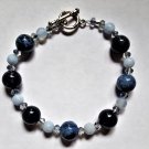 Dumortierite & Blue Lace Agate Bracelet