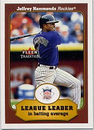2001 Fleer Tradition #385 Jeffrey Hammonds