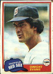 1981 Topps #275 Dwight Evans