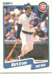 1990 Fleer 32 Mark Grace