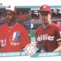 1990 Fleer 653 Delino DeShields RC/Jason Grimsley RC