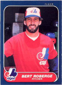 1986 Fleer #258 Bert Roberge