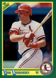 1990 Score 72 Tom Brunansky