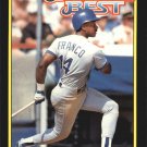 1992 Topps McDonald's 27 Julio Franco 1992 Topps McDonald's 27 Julio Franco