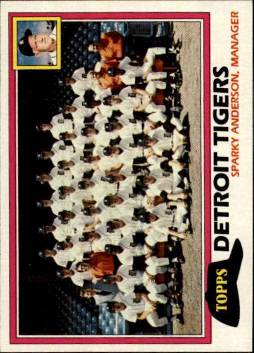 1981 Topps 666 Tigers Team